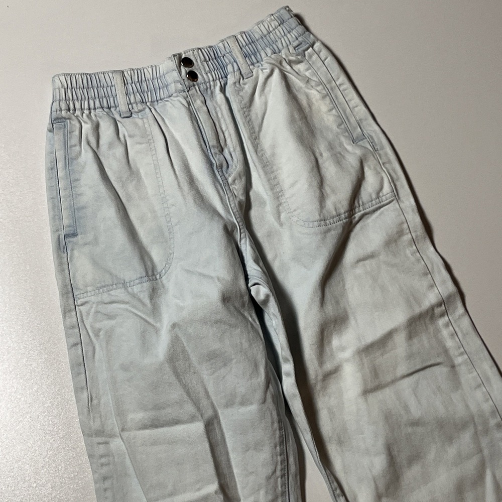 Forever 21 90s Y2K Light Wash Jogger Jeans Size S Relaxed Retro Denim Pants